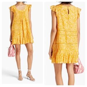 SALONI Maggie Cotton Silk Mini Dress Mango Rajasthan